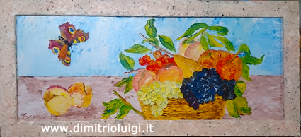 Frutta e Farfalla 110x50