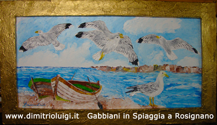 Gabbiani in Spiaggia 135x75