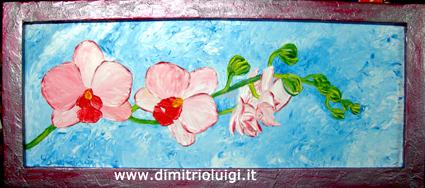 Ramo Orchidea Rosa 110x50