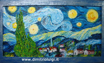 VAN GOGH  MONE CHADAL  PICASSO KANDISCKI QUADRI GRANDI 135X75